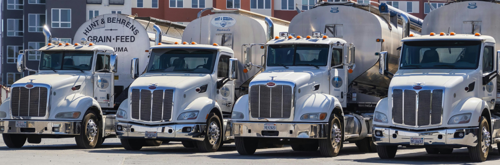 fleet of semi trucks - Transportation Internet by Fireline Broadband