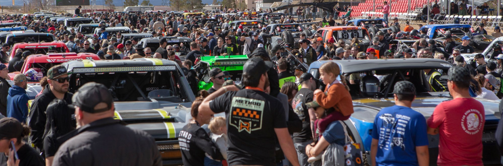 crowds of people watching the Mint 400 - Mint 400 Case Study with Fireline Broadband