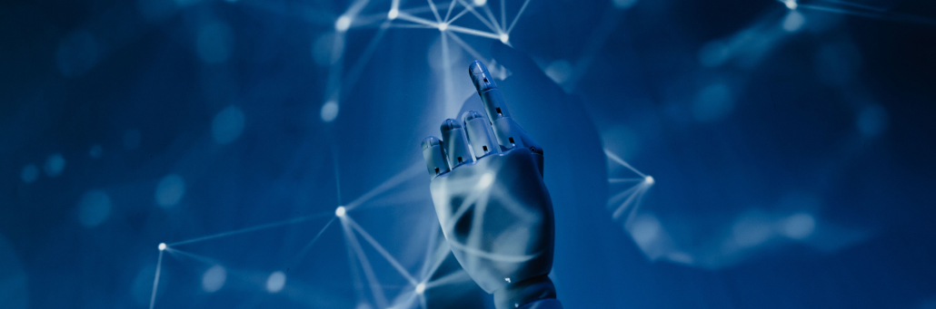 semantic networking - hand pointing at network - Fireline Broadband