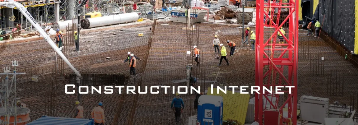 guys on construction site - internet by fireline broadband