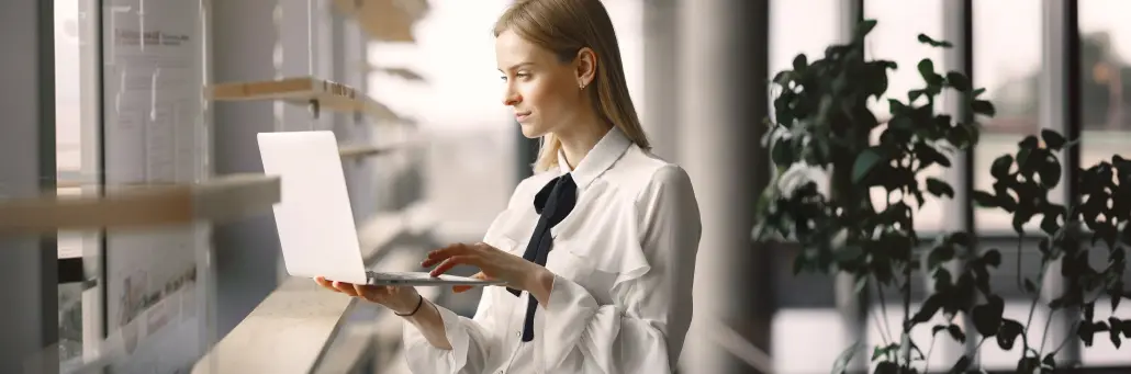 girl doing work with high internet speed